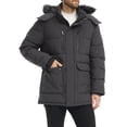 thumbnail image 3 of Wantdo Men's Recycled Puffer Jacket Insulated Winter Coat Quilted Winter Jacket with Removable Hood Dark Gray XL, 3 of 11