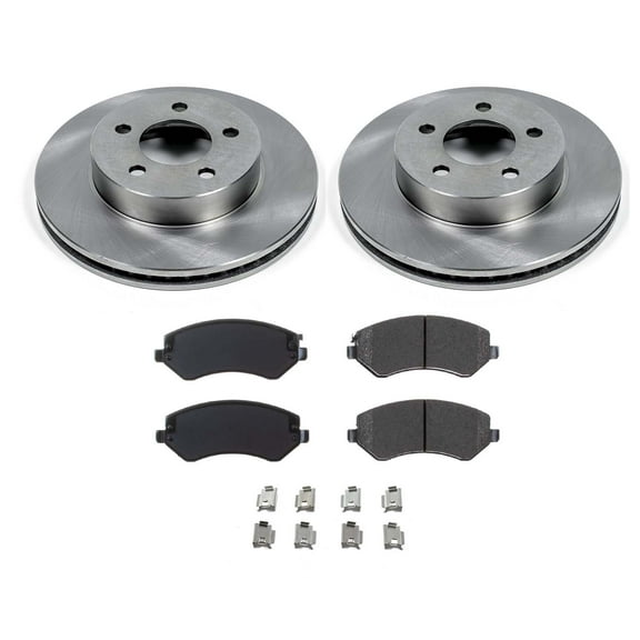 Ultimate Brakes Front Semi-Metallic Brake Pad and Rotor Kit with Hardware WM80783