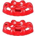 thumbnail image 1 of 2pcs Outdoor Faucet Handle 6 x 6 mm Square Stem Hole Faucets Handles Replacement Parts Round Wheel Hose Bib Handle Rustproof Outdoor Faucet Valve Replacement Part Red Water Spigot Handles for Garden, 1 of 7