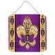 thumbnail image 1 of Impresión De Aluminio Metal para colgar en la pared o en la puerta Caroline's Treasures 8205DS66 Tiger Football Fleur De Lis 6 x 6 Multicolor, 1 of 1