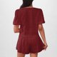 thumbnail image 4 of Camisas de Color Sólido para Mujeres Verano Manga Corta Cuello en V Cuello Delantero Corbata Camisa Pantalones Cortos Conjunto, 4 of 8