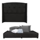 thumbnail image 1 of Box Base Cama King Size+Cabecera Zefyr Negro+Almohada 2Pack+Protector Cloud+Sabanas Softy+Edredon Homy, 1 of 8