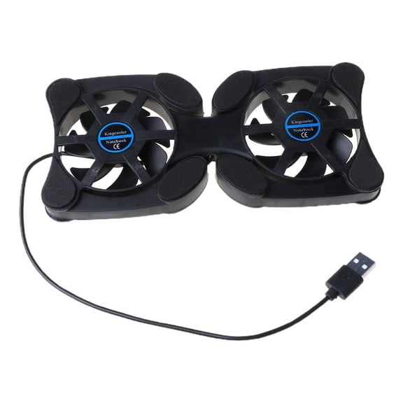 ZUARFY Folding USB Dual Fan Cooler Cooling Pad Stand for PC Laptop Notebook Macbook