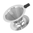 thumbnail image 4 of Coffee Filter Cup, Compact Coffee Dripper  Stainless Steel  For Travel For Home 1-2 Cups,2-4 Cups, 4 of 8
