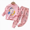 thumbnail image 5 of NOLDARES Baby Toddler Girl Fall Winter Outfits 2 Piece Cute Long Sleeve Soft Tee and Relaxed Pants Set Print Clothes Clothing(Pink,18-24 M), 5 of 5