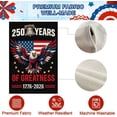 thumbnail image 4 of 250 Years America Double Sided Garden Flag 12.5x18 Inch 250th Anniversary USA Patriotic Banner Weatherproof Yard Banner with Statue of Liberty Design for 1776-2026 Commemorative Decoration, 4 of 9