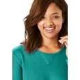 thumbnail image 5 of Woman Within Women's Plus Size Sherpa Sweatshirt Sweatshirt, 5 of 6
