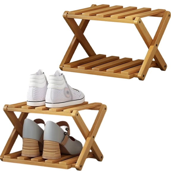 Goowood Shoe Rack for Entryway Vertical Shoe Rack Foldable Narrow Shoe Shelf Storage Organizer No Assembly Corner Shoe Tower for Closet