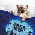 thumbnail image 3 of Yiaed Halloween Trick Or Treat Print Dog Blankets-Cat Blanket Washable for Couch Protection,Puppy Blanket, Soft Plush Reversible Throw Furniture Protector-Medium, 3 of 8