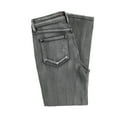 thumbnail image 3 of Golden Win Collection Womens High Waisted Straight Leg Jeans, Grey, 28, 3 of 3