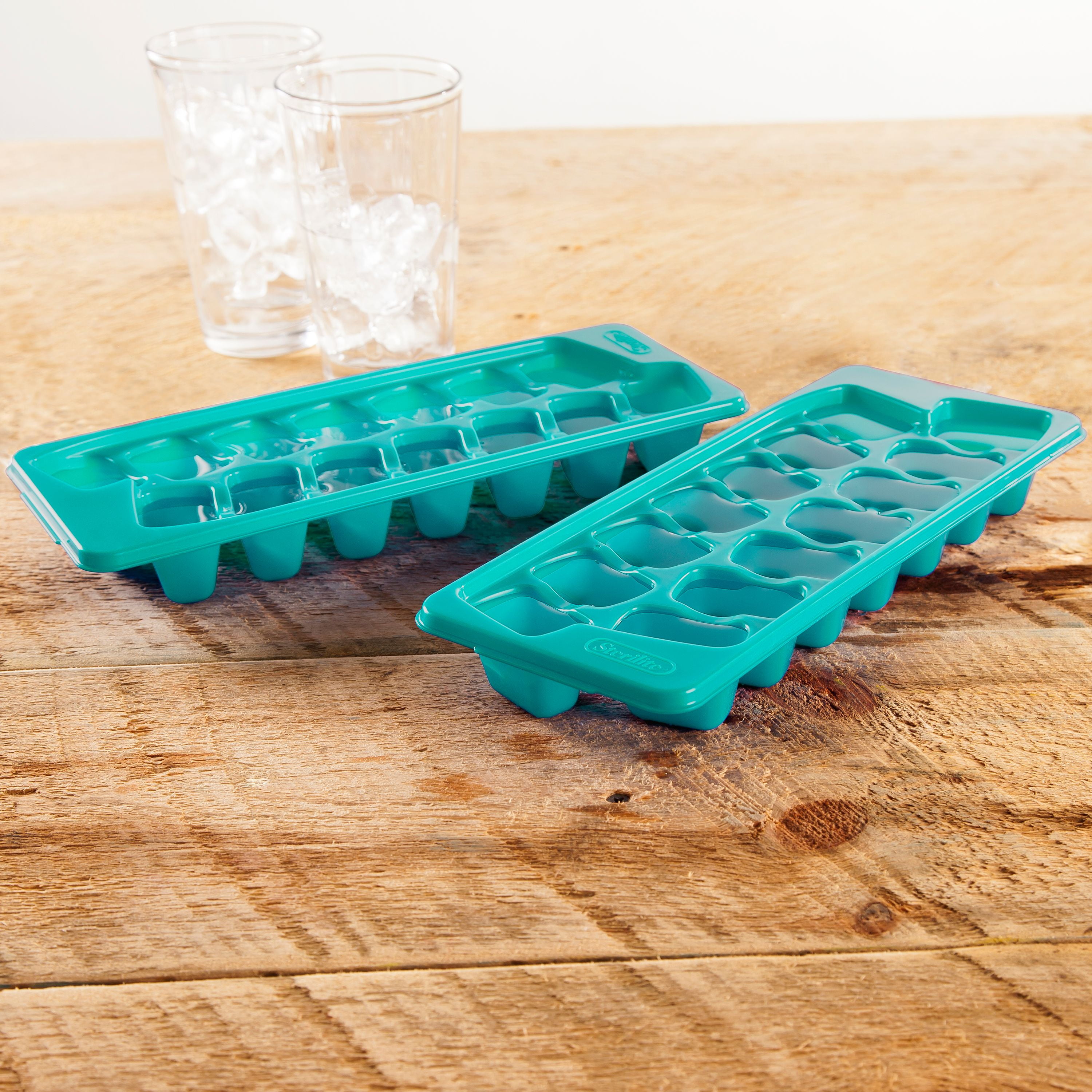 Mainstays Silicone Big Ice Cube Tray, Silicone, Teal 