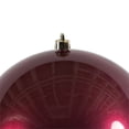 thumbnail image 2 of Vickerman Boules en Plastique 6 Pouces Ornements en Rouge Bonbon (Ensemble de 4), 2 of 3