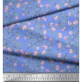 thumbnail image 3 of Soimoi Cotton Jersey Fabric Leaves Print Fabric by the Yard 58 Inch Wide, 3 of 3
