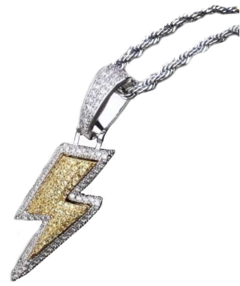 Lightning Bolt Silver And Goldtone Crystal Anti Tarnish Necklace Pendant Jewelry 131 Lb Walmart Com Lightning Bolt Silver And Goldtone Crystal Anti Tarnish Necklace Pendant Jewelry 131 Lb Walmart Com