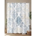 thumbnail image 4 of Fsddascl Vintage Boho Abstract Shower Curtain Set - 54" x 78" Washable Bathtub Curtain with 12 Hooks, Floral Modern Artwork Waterproof Fabric Stall Shower Curtains for Bathroom/Bathtub Décor, 4 of 6