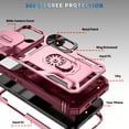 thumbnail image 3 of Dteck Case for iPhone 17 (2025) Max, Shockproof Impact Resistant Magnetic for Car Holder with Slide Lens Protective Ring Stand Holder Hybrid Hard Rugged Cover, B, 3 of 9
