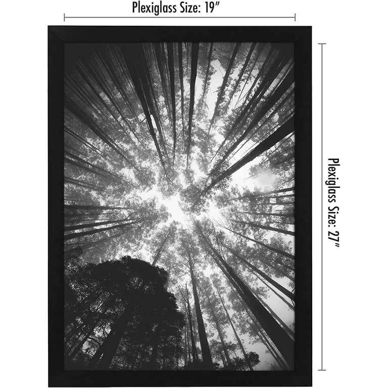 Americanflat 19x27 Poster Frame - Black MDF Wood - Walmart.com