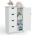 Homall Wooden Bathroom Cabinet, Freestanding Storage Cabinet with 4 ...