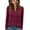 Wine long sleeve shirts for women, variant on Hilenly Womens Long Sleeve Shirts Ribbed Knit Tops Keyhole Neck Dressy Casual Blouses Business Casual Outfits