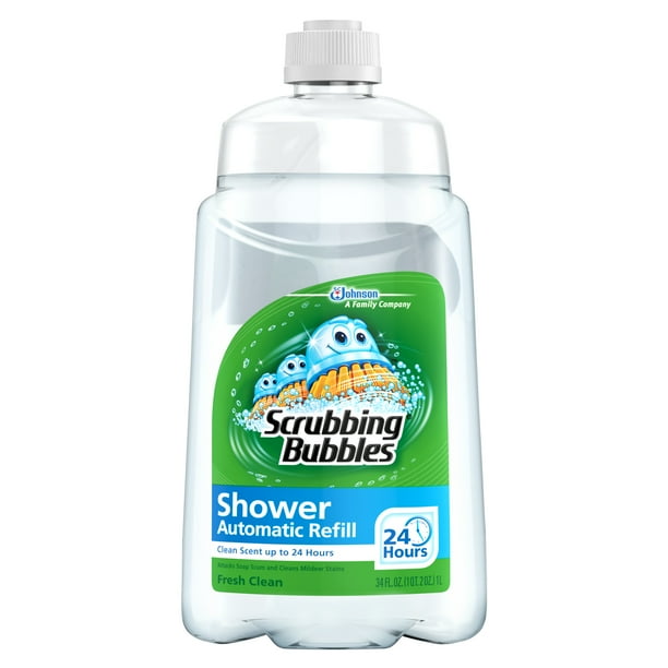 Scrubbing Bubbles Automatic Shower Cleaner Refill, Fresh Clean, 34