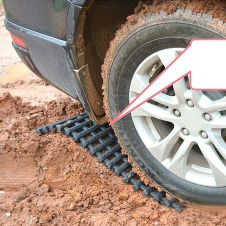  Portable Tire Traction Mats - Two Emergency Tire Grip