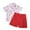 Pink, variant on Generic Christmas Clothes Toddler Kids Baby Boy Cartoon Print Short Sleeve T Shirt Red Shorts Gentleman Suit Xmas 2pcs Outfits Set（4-5 Years Pink）