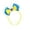 Yellow1, variant on DFEK Sports Event Headbands for Women Cheerleading Colorful Bowknot Hair Accessories Photo Taking Headpiece Supportive Girl Fans Red1 One Size