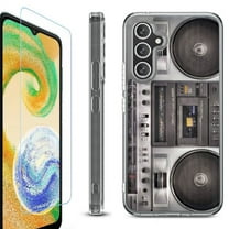 For Samsung Galaxy A26 5G Phone Case Cover, Shockproof Bumper Hybrid Case with Tempered Glass Screen Protector, by OneToughShield - Boombox