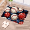 thumbnail image 5 of Baseball Non-Slip Polyester Chair Mat - Machine Washable Door Mats and Rugs, 5 of 6