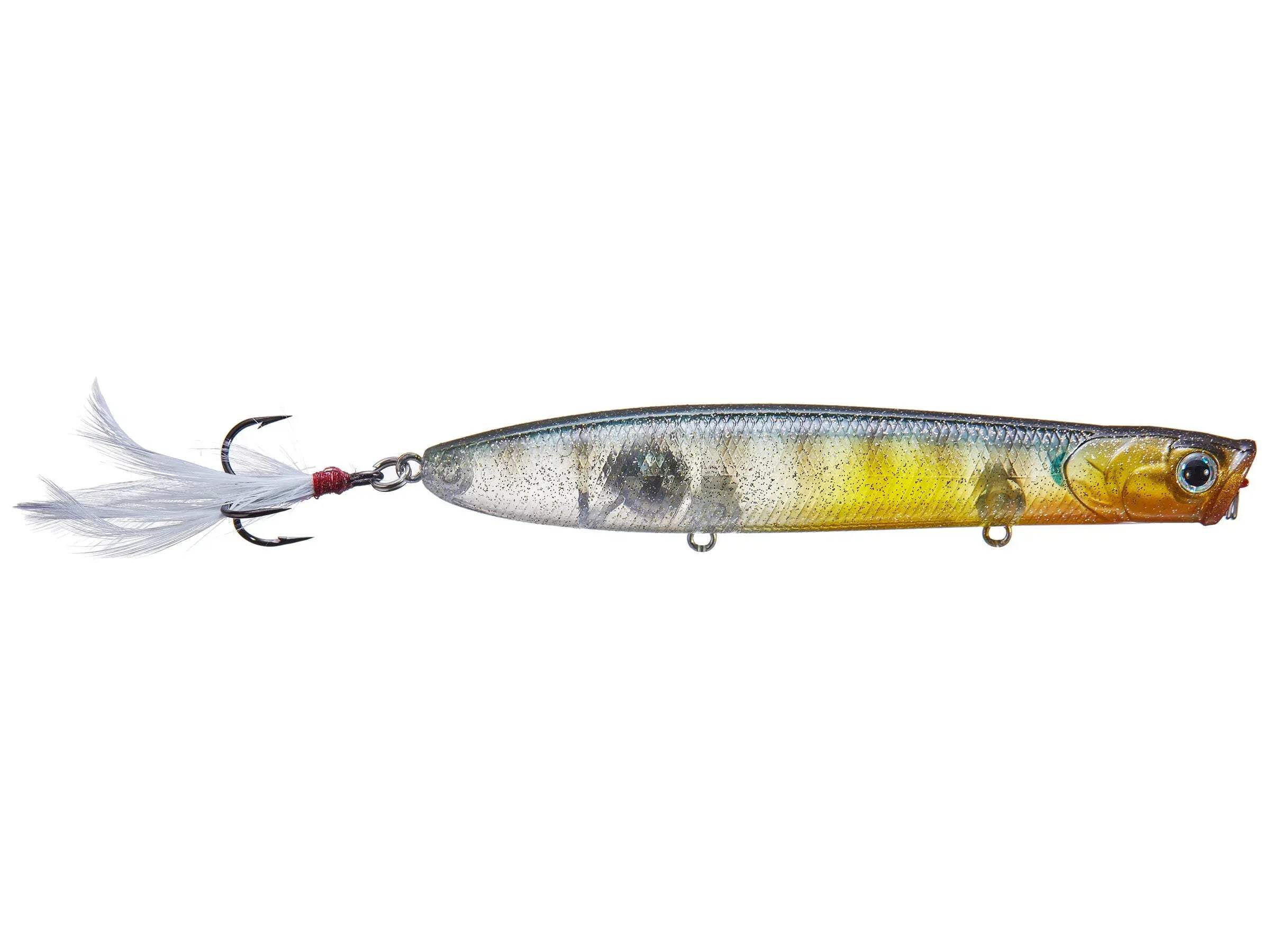 Lucky Craft Gunfish 117 Topwater Fishing Lure - Chartreuse Shad (GF117) - Made In Japan, Premium Quality, 19g
