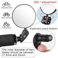 thumbnail image 3 of Pack Of 2 Bicycle Mirrors, Cycling Bicycle Rear View Mirrors, Foldable Bicycle Mirror For E-bike, 360 Degree Rotation For Road Bike And Mountain Bicyc, 3 of 5