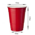 thumbnail image 4 of (Black) 10PCS 450ml Colorful Disposable Plastic Cup Beer Pong Cup Redcups Cup For Graduation Party Or Bar Game Company Party, 4 of 4