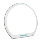 Verilux HappyLight Alba - NEW Round UV-Free LED Therapy Lamp, Bright White Light with 10,000 Lux, Adjustable Brightness, Color, and Countdown Timer
