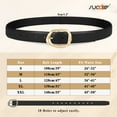 thumbnail image 7 of SUOSDEY Women Leather Belt Casual Ladies Belt for Jeans Pants Dress with Gift Box/Black, 7 of 7