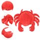 thumbnail image 3 of Marionetas de mano interactivas para contar historias, marionetas de cangrejo de peluche, lindo animal de peluche., 3 of 7