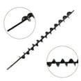 thumbnail image 3 of Earth Auger Drill Bit, 24 inch Long 1.75 inch Wide Helix 10mm Diameter Non-Slip Hex Shank, Rust-Proof Repid Planter, Yard Gardening Planting Bulbs Auger, Post Umbrella Hole Digger, 3 of 6