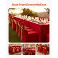 thumbnail image 2 of VEVOR 50 Pcs Housses de Chaise Rouges, Housse de Chaise en Polyester Spandex, Housses Extensibles pour Mariage Fête Banquet, s'Adapte aux Dimensions de Chaise jusqu'à 17.72 x 18.11 x 30.31 Pouces, 2 of 9