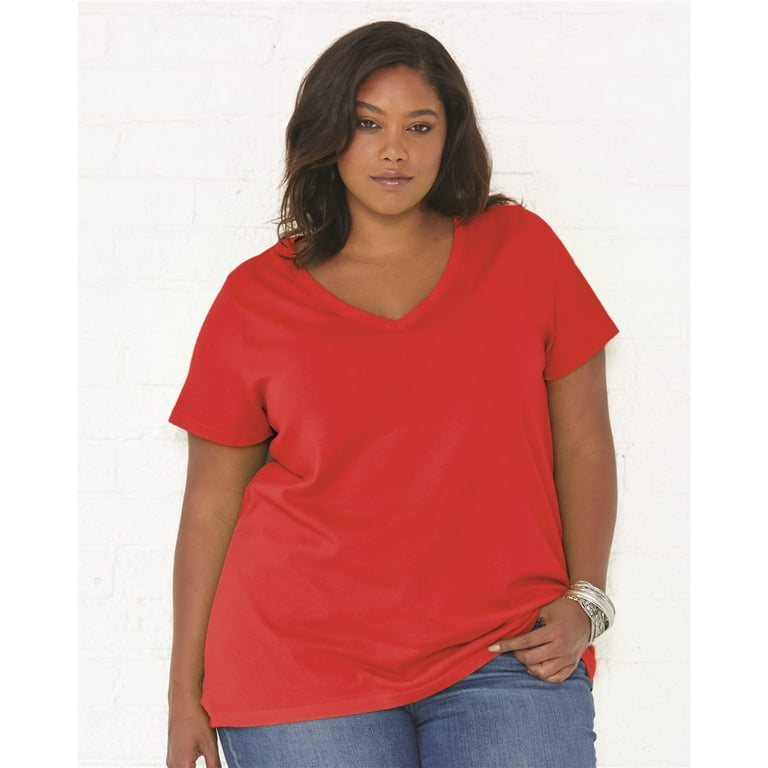 - Women's Plus Size V-neck T-Shirt, up to Size 28 - US Virgin Islands Girl - Walmart.com