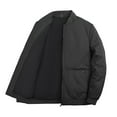 thumbnail image 2 of ZCFZJW Men's Thick Puffer Padded Jacket Quilted Lined Winter Casual Windproof Water-Resistant Bomber Jackets Big and Tall Warm Windbreaker Coats Black XL, 2 of 4
