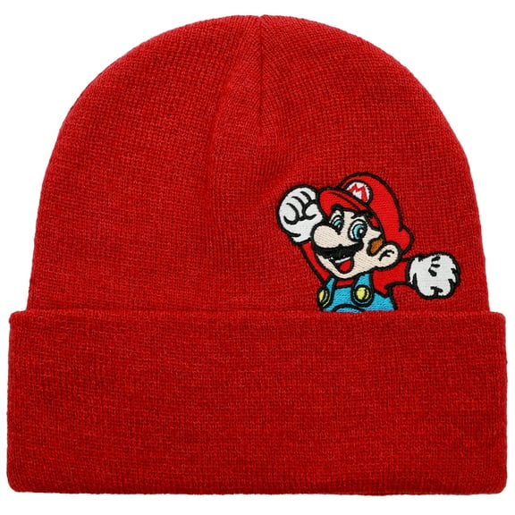 Super Mario Peekaboo Design Knit Beanie for mens