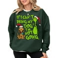 thumbnail image 3 of AKOLKOL Women’s Christmas Dog Lover Sweatshirt - Festive "If I Can’t Bring My Dog" Graphic Red Holiday Pullover, 3 of 6
