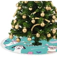 thumbnail image 3 of GZHJMY Cute Alpaca and Inscription Hello My Sweet Christmas Tree Skirt 36" for Indoor Outdoor Holiday Party Office Store Cupboard Decoration, 3 of 5