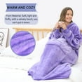 thumbnail image 2 of REDESS Oversized Wearable Blanket Hoodie Sweatshirt for Adults Women Men-Purple, 2 of 8