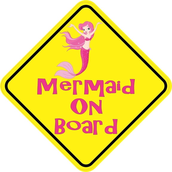 5in x 5in Mermaid On Board Magnet