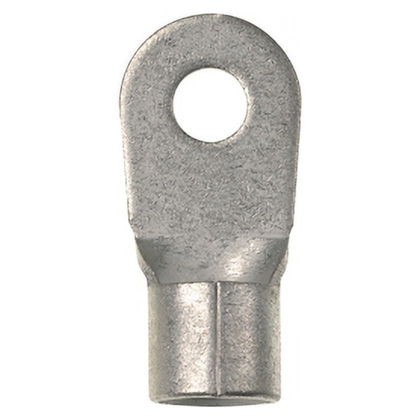Ring Terminal, 1/4 in Stud Size, 6 AWG, 2,000 V, Bare Insulated, Bare, Crimp Termination Only