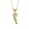 thumbnail image 2 of Delight Jewelry Goldtone Crystal Script ''Believe'' Gold tone Heart Necklace, 2 of 4