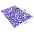 thumbnail image 4 of Purple Cartoon Unicorn Cloud Pattern Blanket,Comfortable Soft Flannel Throw Blanket,All Season,Warm Lightweight Blankets for Sofa Bed Couch Living Room Chair,40"x50", 4 of 4