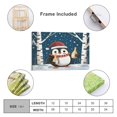 thumbnail image 2 of Canvas Prints Happy Penguin Merry Christmas Cute Artwork Print Painting Winter Holiday Decor&nbsp; Bathroom Wall Art 16x24inch Nursery Living Room Décor Framed Ready to Hang, 2 of 8