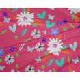 thumbnail image 4 of oneOone Polyester Lycra Magenta Fabric Leaves & Flower Diy Clothing Quilting Fabric Print Fabric By Yard 56 Inch Wide, 4 of 4