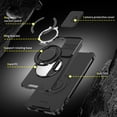 thumbnail image 6 of for Samsung Galaxy S26 Case, Military Grade Shockproof Bumper Rugged Rotating Stand Ring Holder Anti-Scratch Magnetic Cover Compatible with Car Mount Case for Samsung Galaxy S26, Black, 6 of 10